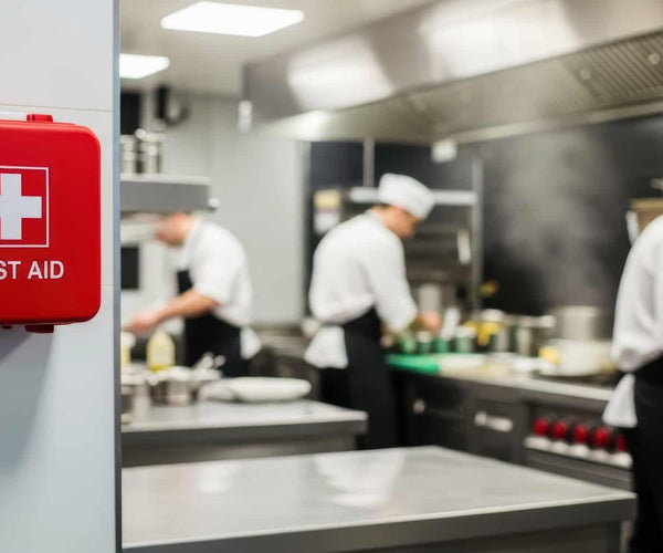 Chef Using First Aid First Aid Requirements for Restaurants, Cafés & Takeaways – First Aid ...