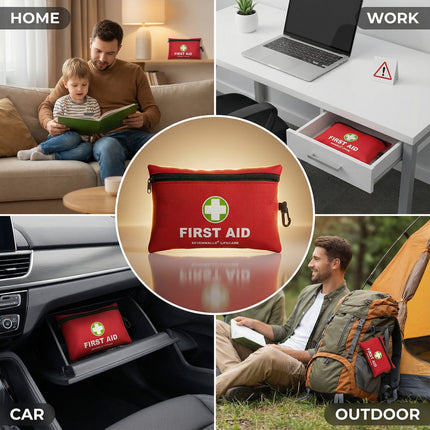 First Aid Kit for Travel, Home, Vehicle, Camping & Outdoor