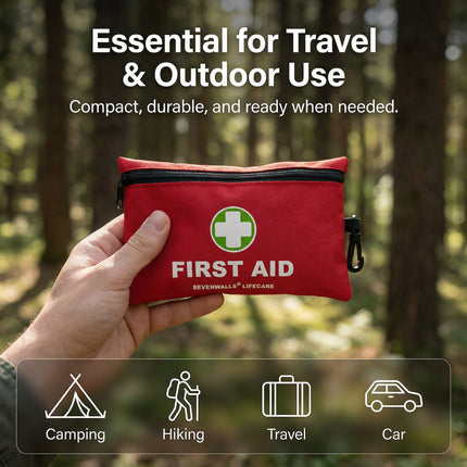 Portable First Aid Kit – 170 PCS for Holidays & Outdoors