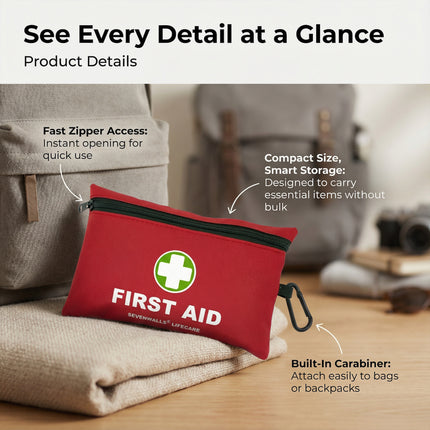 Portable First Aid Kit – 170 PCS for Holidays & Outdoors