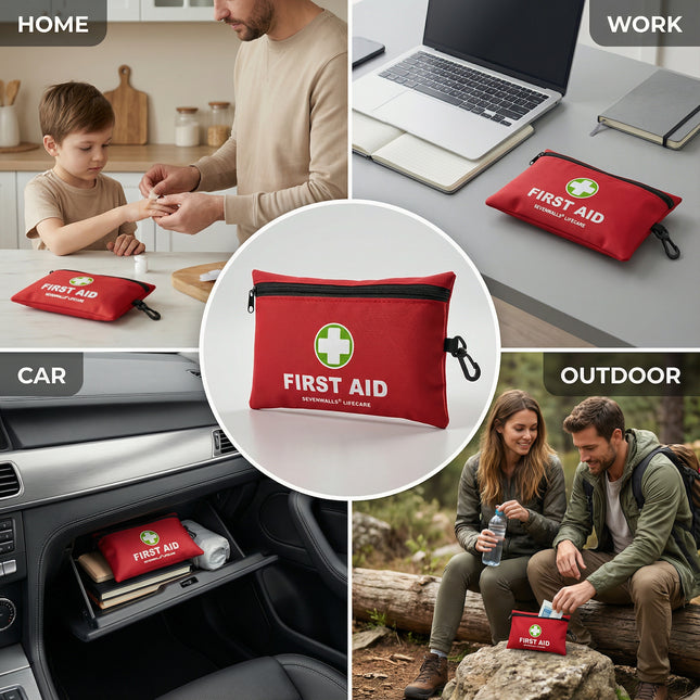 Portable First Aid Kit – 170 PCS for Holidays & Outdoors