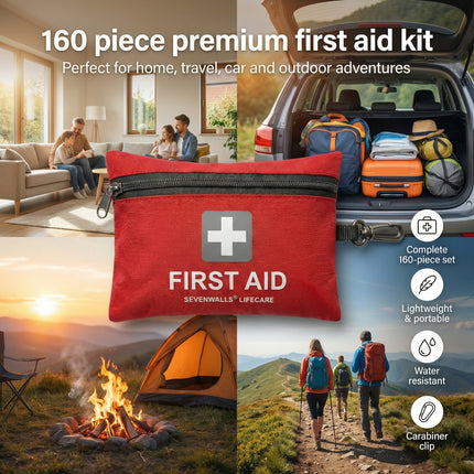 Travel First Aid Kit – 160 PCS Mini Essentials