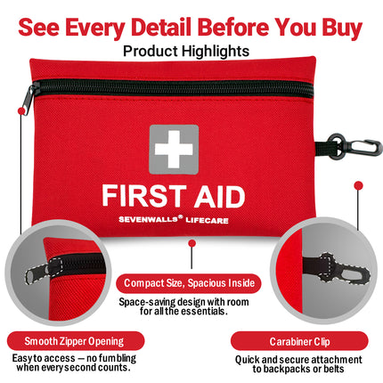 Travel First Aid Kit – 160 PCS Mini Essentials