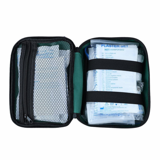 Emergency first aid kit for home, travel, workplace, and outdoor use