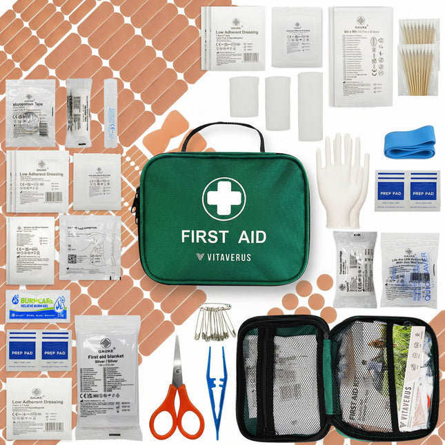 Premium 240 Piece First Aid Kit – Comprehensive Emergency Kit for Home, Car, Travel, Workplace & Outdoor Use