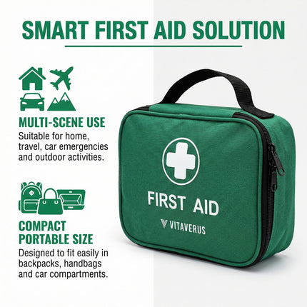 Premium 240 Piece First Aid Kit – Comprehensive Emergency Kit for Home, Car, Travel, Workplace & Outdoor Use