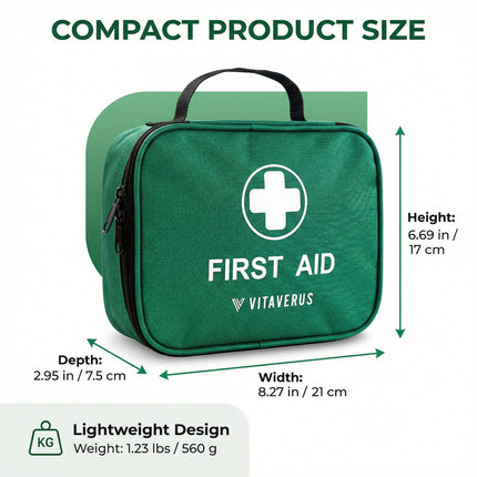 Premium 240 Piece First Aid Kit – Comprehensive Emergency Kit for Home, Car, Travel, Workplace & Outdoor Use